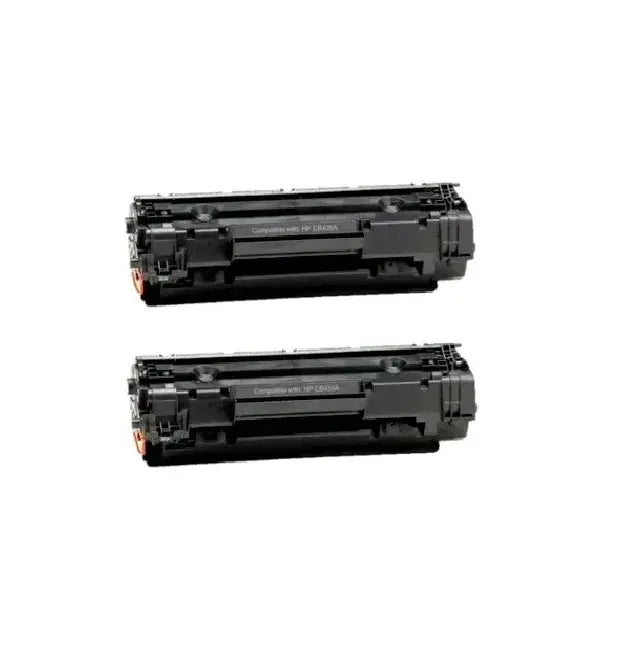 2-Pack CB435A Compatible Laser Toner Cartridge for HP LaserJet HP P1005, P1005n, P1006, P1006n Printer Series - eBuy UAE